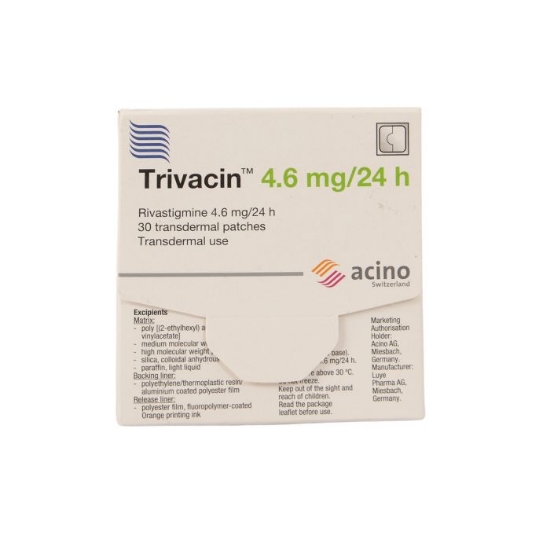 Picture of Trivacin 4.6MG / 24HR Transdermal Patch 30’s